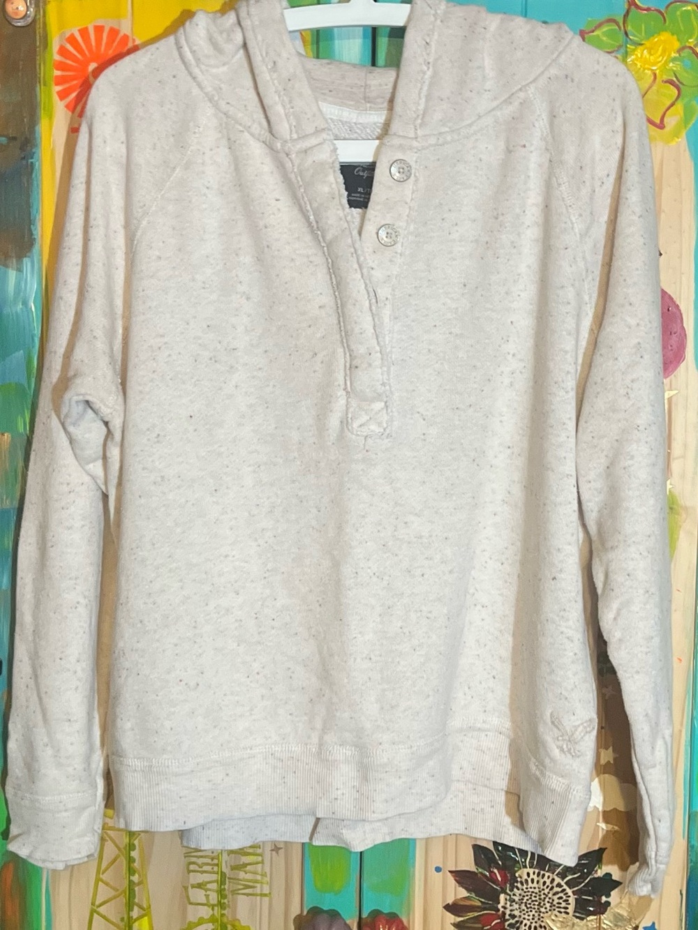 American Eagle Women’s Confetti Hoodie Sweatshirt XL 🦅